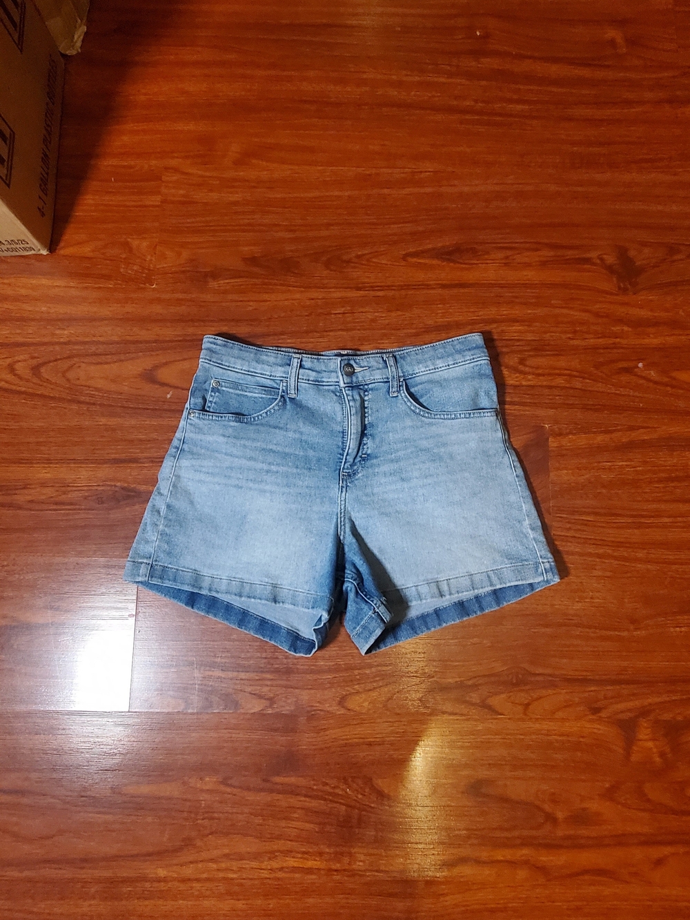 Women's Lee Light Blue Denim Shorts - Women's Casual Cut